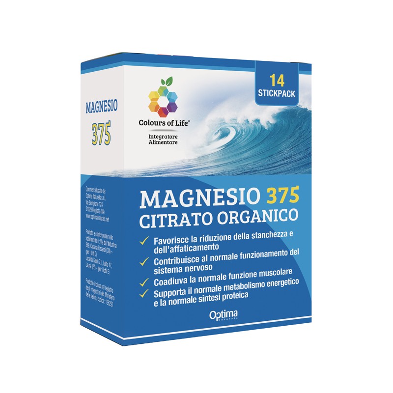 Optima Naturals Colours Of Life Magnesio 375 14 Stick