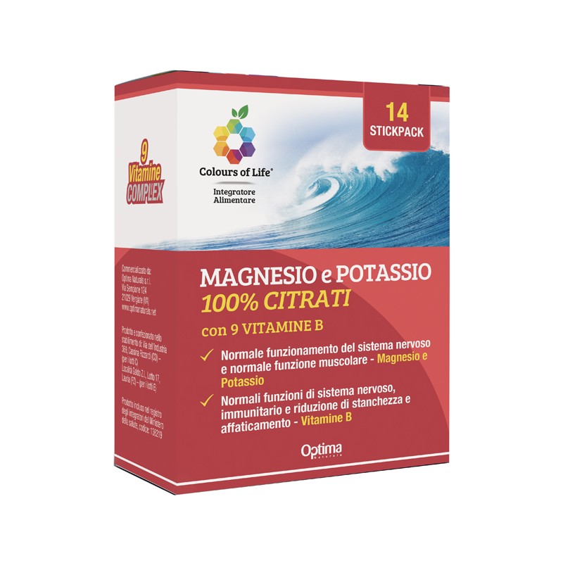 Optima Naturals Magnesio Potassio Vit B 14 Stick