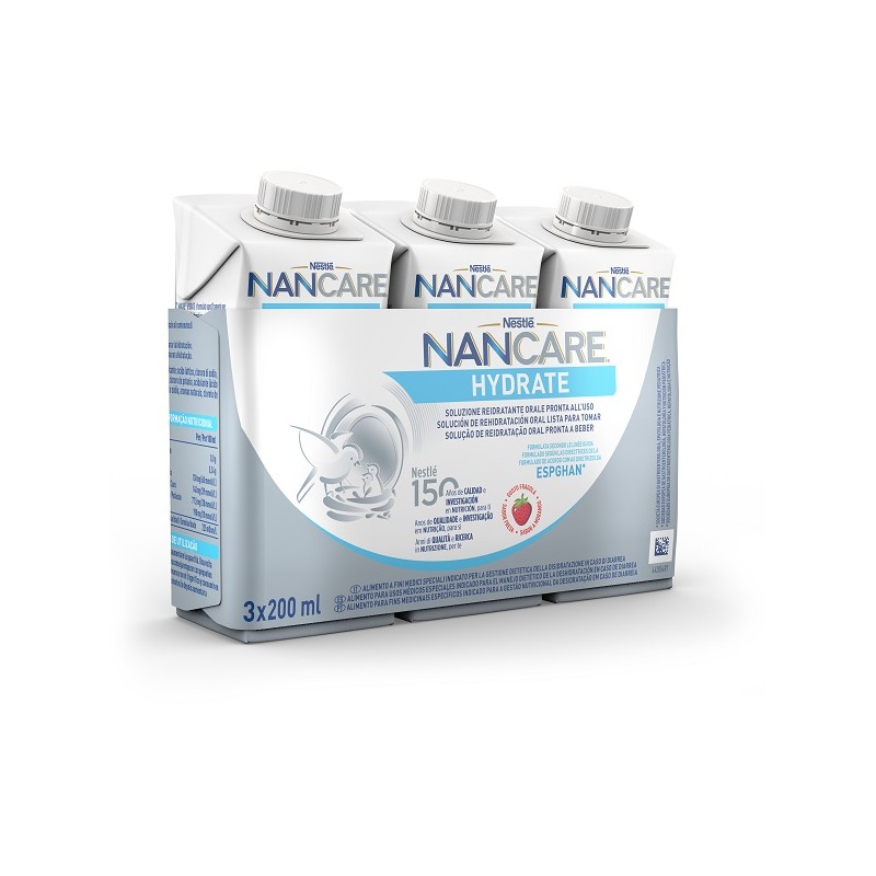 Nestlè Nancare Hydrate Liquido 3 Pezzi Da 200 Ml