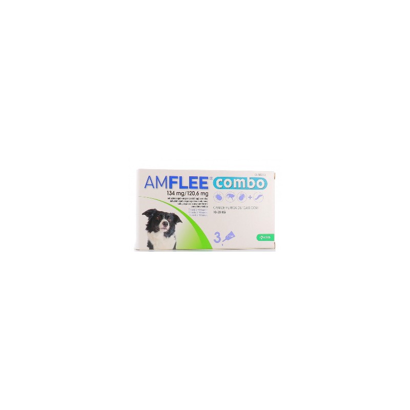 Krka Farmaceutici Milano Amflee Combo 134 Mg/120,6 Mg Soluzione Spot-on Per Cani Di Taglia Media