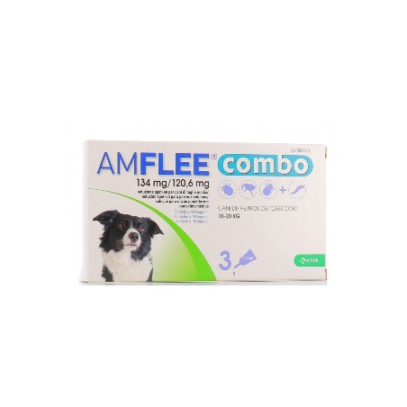 Krka Farmaceutici Milano Amflee Combo 134 Mg/120,6 Mg Soluzione Spot-on Per Cani Di Taglia Media