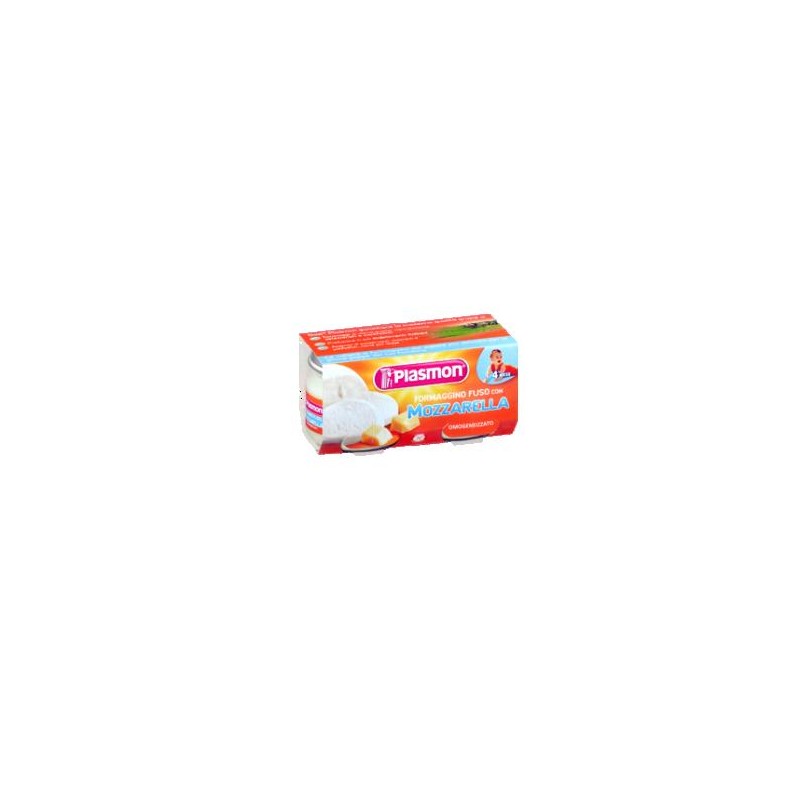 Plasmon Omogeneizzato Formaggino Mozzarella 80 G X 2 Pezzi