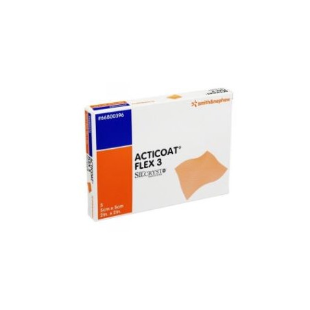 Smith & Nephew Medicazione Speciale Attiva Acticoat Flex 3 Cm 5x5 5 Pezzi Articolo 66800396