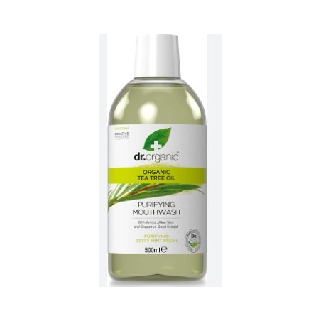 Optima Naturals Dr Organic Tea Tree Mouthwash Collutorio 500 Ml