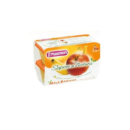 Plasmon Sapori Di Natura Omogeneizzato Mela E Banana 100 G X 4 Pezzi