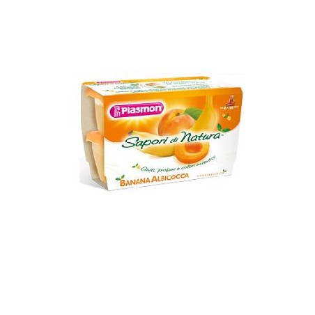 Plasmon Sapori Di Natura Omogeneizzato Albicocca E Banana 100 G X 4 Pezzi