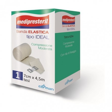 Corman Benda Elastica Medipresteril Ideal Compressione Moderata M4,5x5cm Tesi