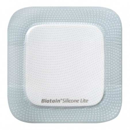 Coloplast Medicazione Biatain In Schiuma Di Poliuretano Con Bordo Adesivo In Silicone Lite 7,5x7,5 Cm 10 Pezzi