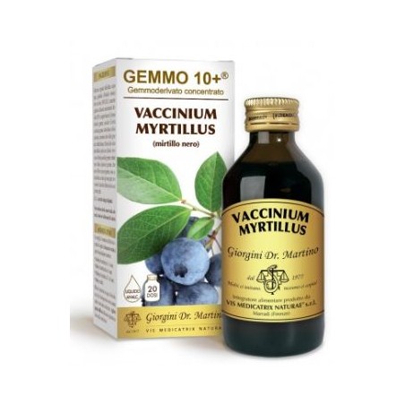 Dr. Giorgini Ser-vis Gemmo 10+ Gemmoderivato Concentrato Vaccinium Myrtillus Mirtillo Nero Senza Alcool 100 Ml