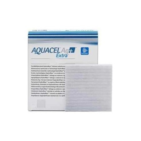 Convatec Italia Medicazione In Hydrofiber E Ioni Argento Intessuta In Lyocell Aquacel Ag + Extra 2x45cm 5 Pezzi