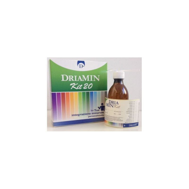 Driatec Driamin Kit 6 Flacone Vuoto Con Misurino, Etichetta E Foglioillustrativo