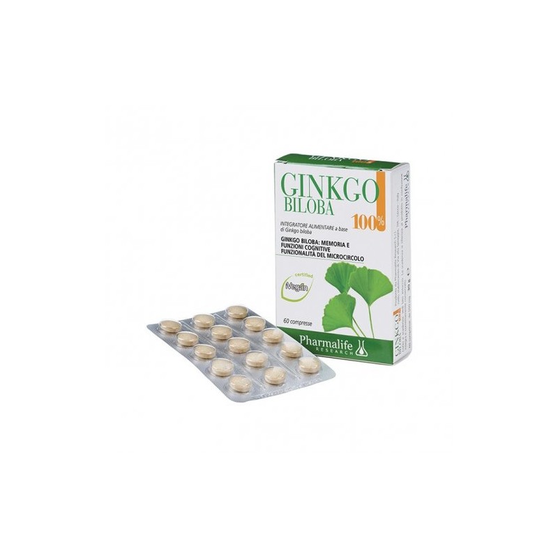 Pharmalife Research Ginkgo Biloba 100% 60 Compresse