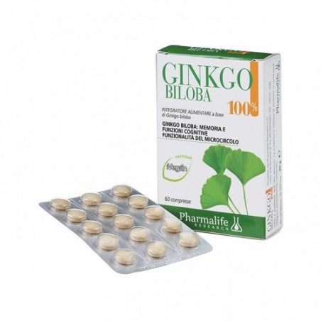 Pharmalife Research Ginkgo Biloba 100% 60 Compresse