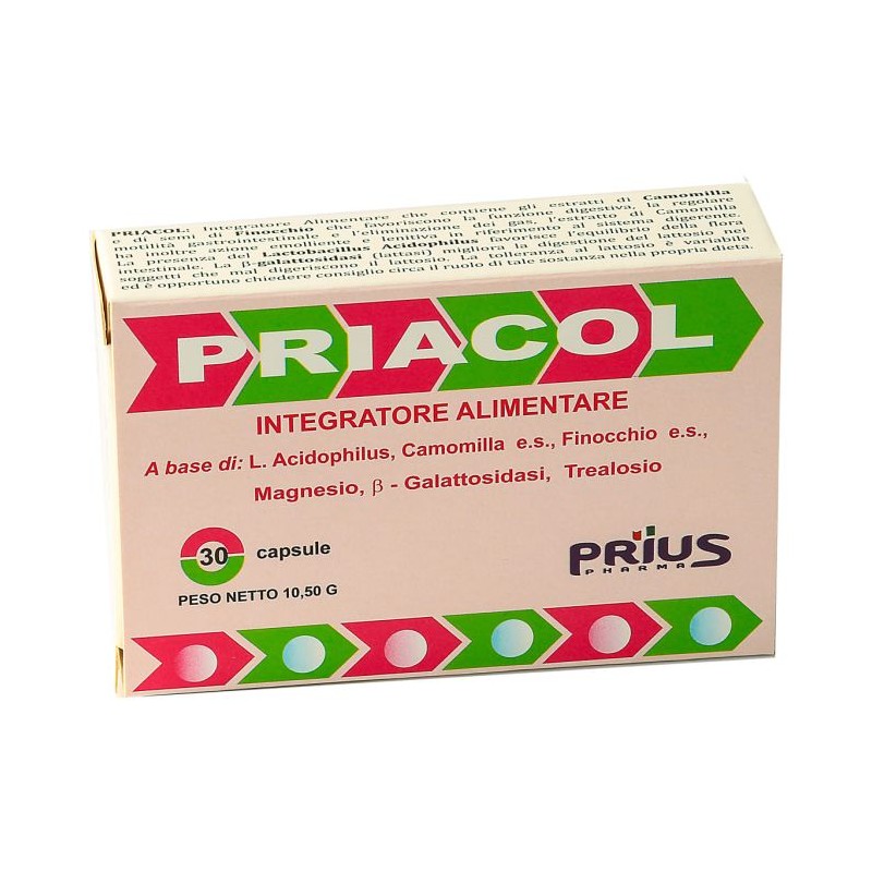 Prius Pharma Priacol 30 Capsule Due Blister Da 15 Capsule