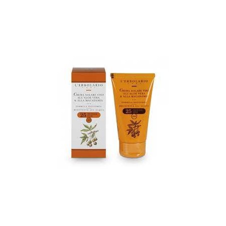 L'erbolario Crema Solare Viso Aloe & Macadamia Spf25 75 Ml