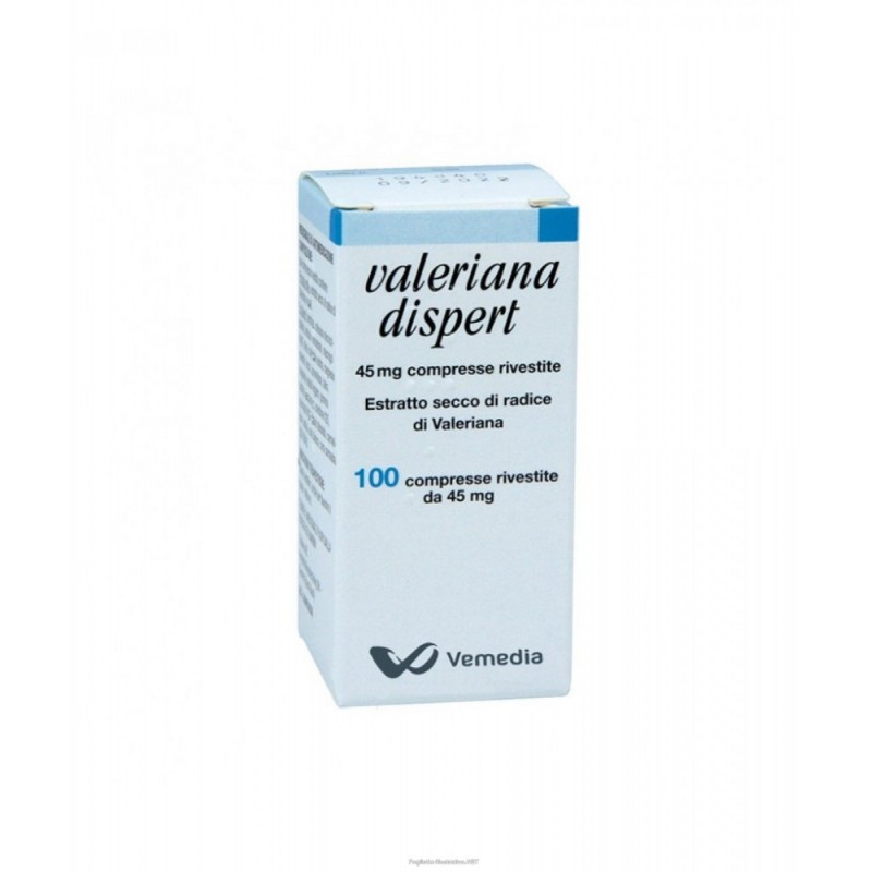 Valeriana Dispert 45 Mg 100 Compresse Rivestite Estratto Secco Di Radice Di Valeriana