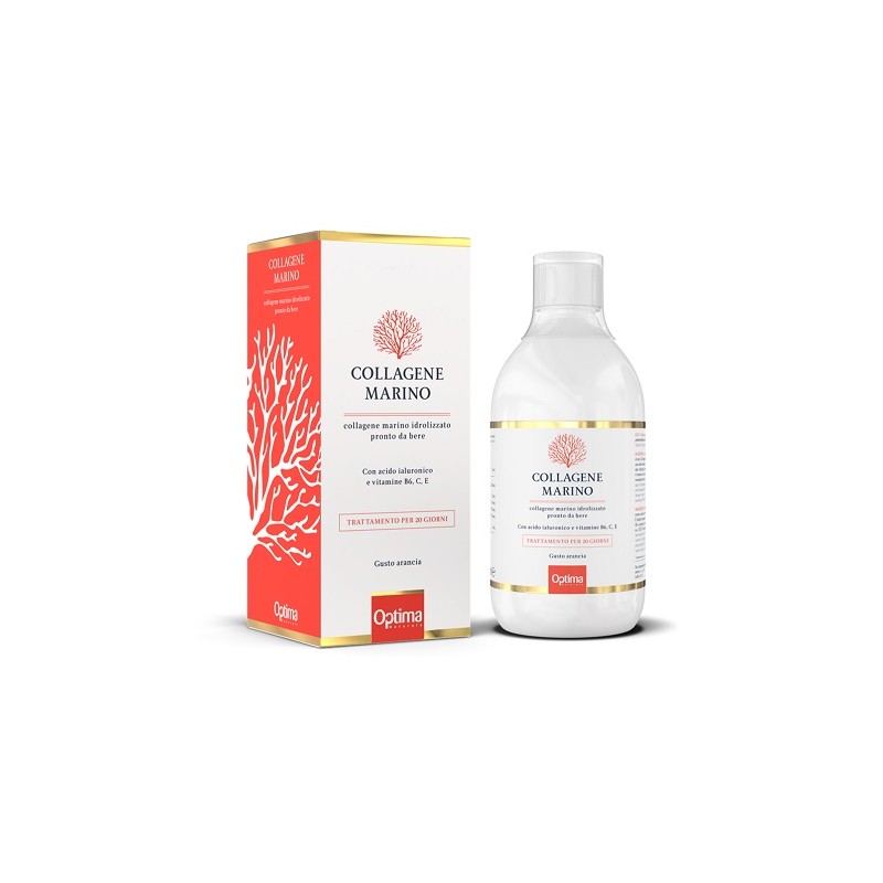 Optima Naturals Collagene Marino Idrolizzato Liquido Pronto Da Bere 500 Ml