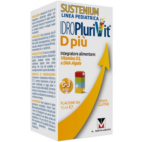 A. Menarini Ind. Farm. Riun. Idroplurivit D+ Sustenium 15 Ml