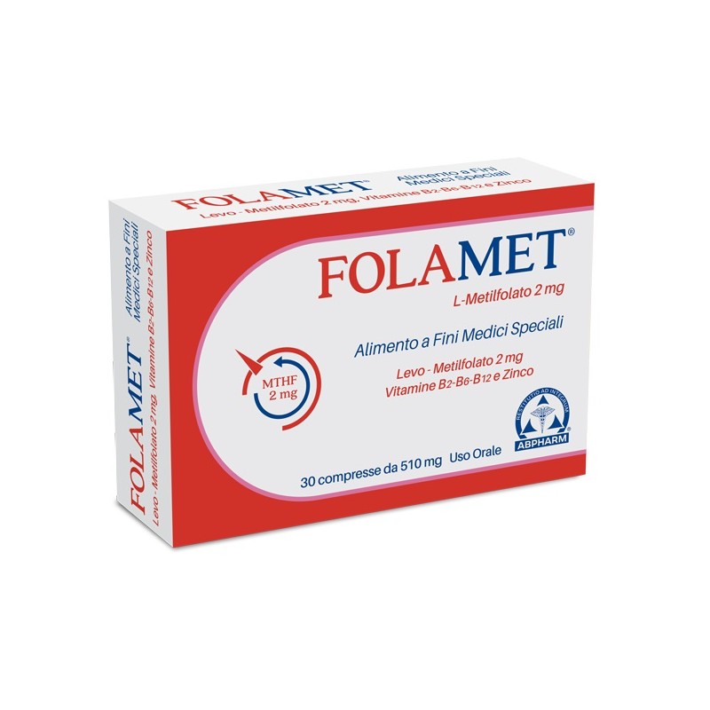 A. B. Pharm Folamet 30 Compresse 500 Mg