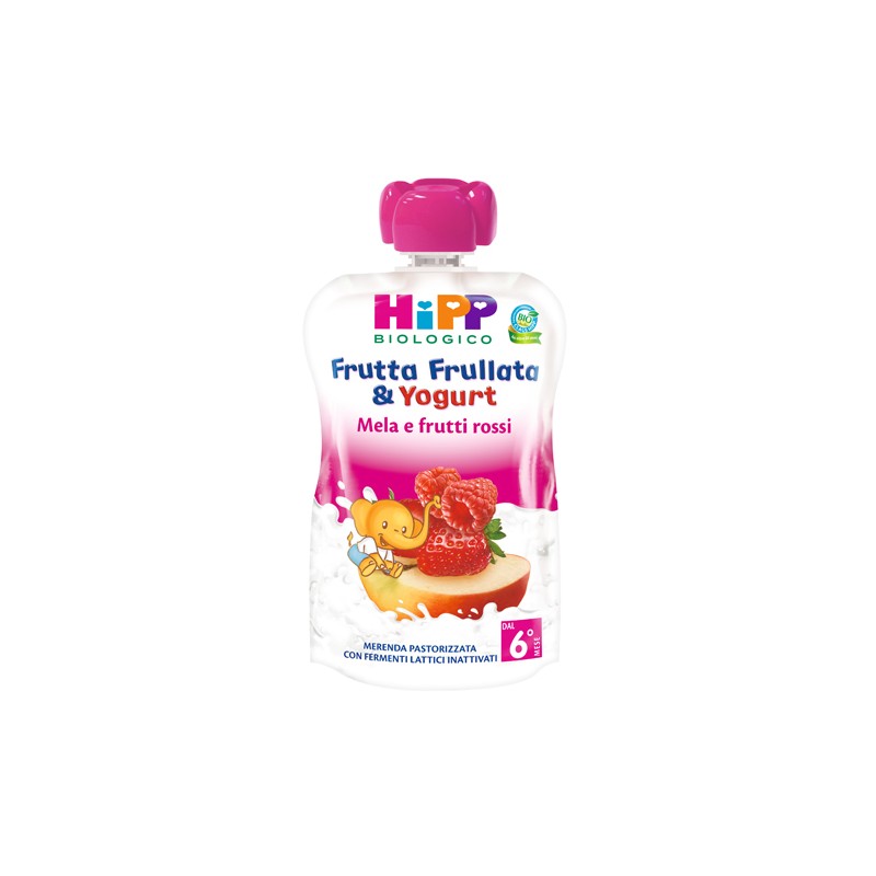 Hipp Italia Hipp Bio Frutta Frullata Yogurt Mela Frutti Rossi 90 G