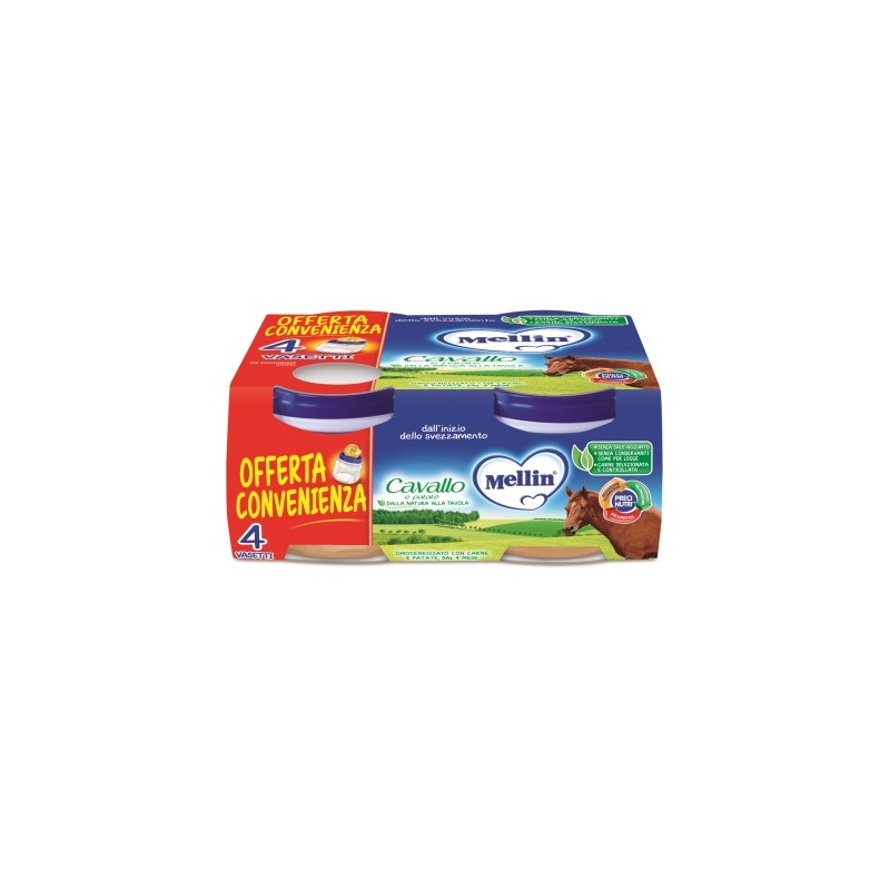 Danone Nutricia Soc. Ben. Mellin Omogeneizzato Cavallo 4 X 80 G