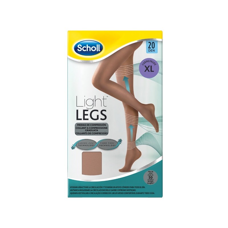 Dr. Scholl's Div. Rb Healthcare Scholl Lightlegs 20 Denari Taglia Xl Colore Nude 1 Paio