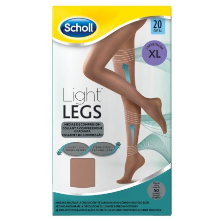 Dr. Scholl's Div. Rb Healthcare Scholl Lightlegs 20 Denari Taglia Xl Colore Nude 1 Paio