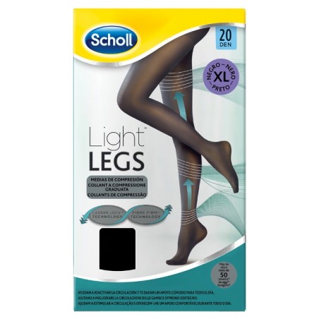 Dr. Scholl's Div. Rb Healthcare Scholl Lightlegs 20 Denari Taglia Xl Colore Nero 1 Paio