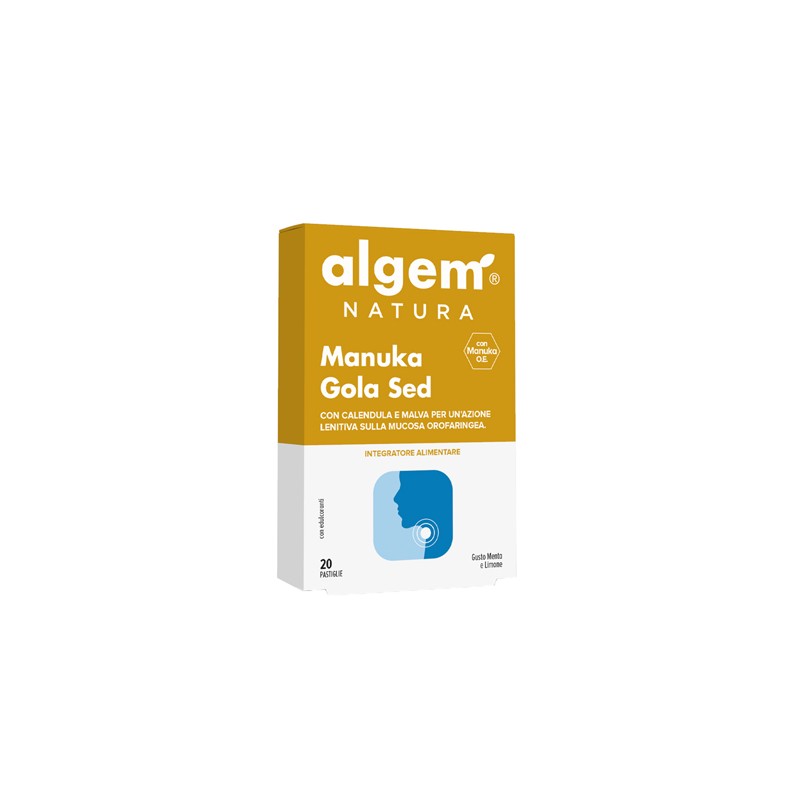 Algem Natura Algem Manuka Gola Sed 20 Pastiglie 1000 Mg