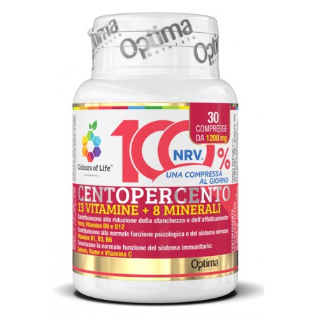 Optima Naturals Colours Of Life Centopercento 30 Compresse 1200 Mg