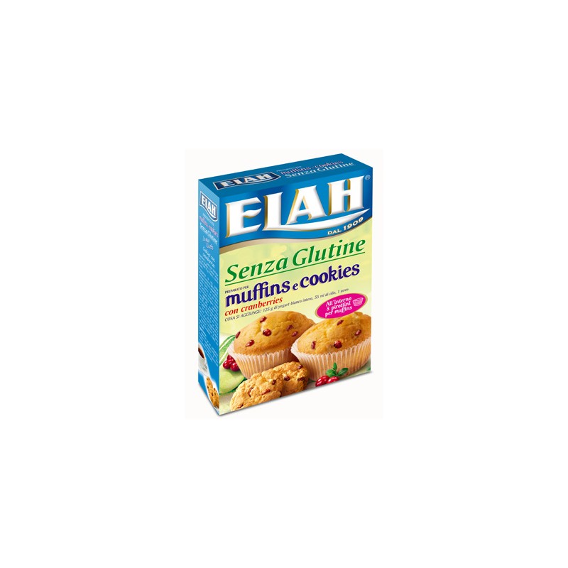 Elah Dufour Elah Preparato Per Muffin E Cookies Con Cranberries 190 G