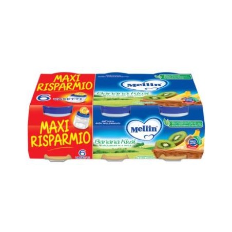 Danone Nutricia Soc. Ben. Mellin Omogeneizzato Banana Kiwi 6 X 100 G