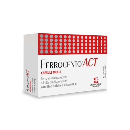 Pharmasuisse Laboratories Ferrocento Act 30 Capsule Molli