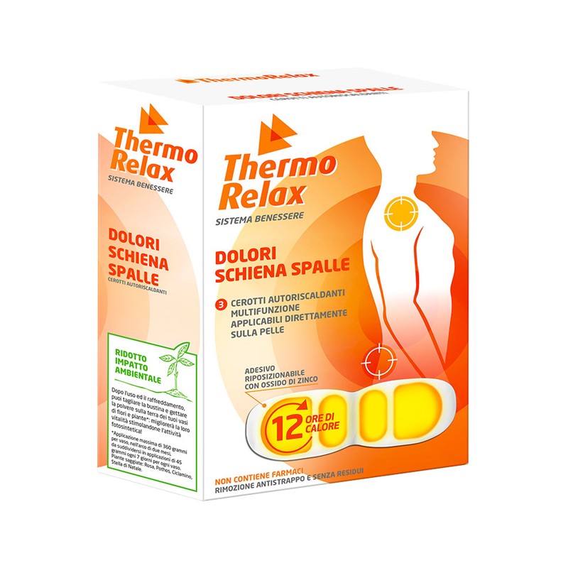 Alsipharma Thermorelax Cerotto Autoriscaldante Dolore Schiena/spalle 3 Pezzi