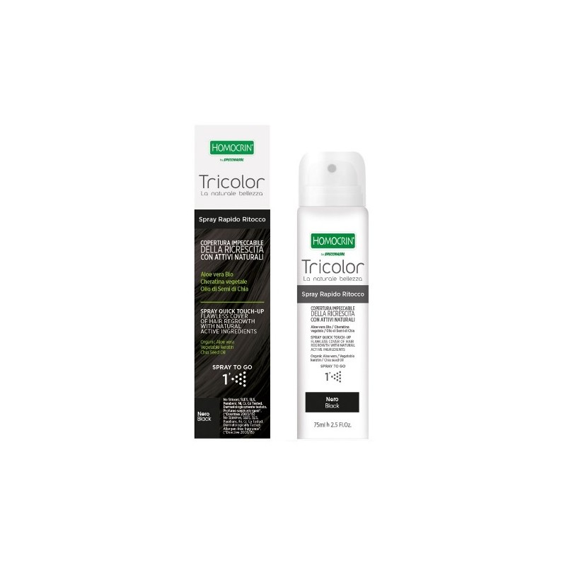 Specchiasol Tricolor Spray Ritocco Nero 75 Ml