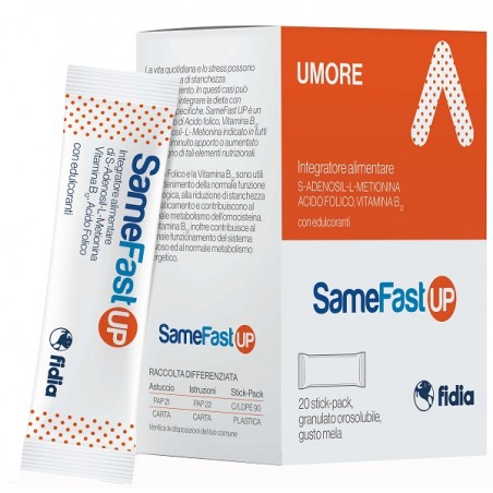 Fidia Farmaceutici Samefast Up 20 Stick Pack Granulato Orosolubile Gusto Ananas