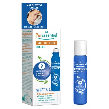 Puressentiel Italia Puressentiel Roller Mal Di Testa Ai 9 Oli Essenziali 5 Ml