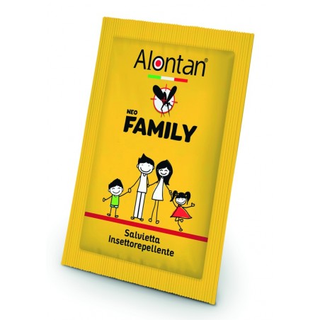 Pietrasanta Pharma Alontan Neo Family Salviette 12 Pezzi Icaridina 10%