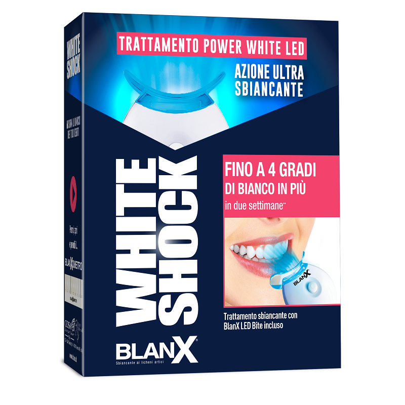 Coswell Blanx White Shock Trattamento Power White Gel 30 Ml Con Bite