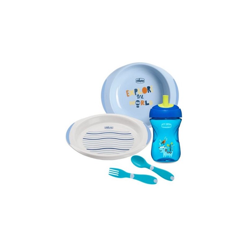 Chicco Set Pappa 12 Mesi+ Azzurro