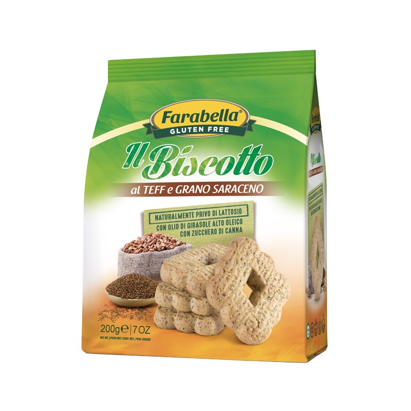 Bioalimenta Farabella Il Biscotto Al Teff E Grano Saraceno 200 G