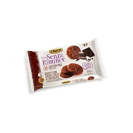 Nuova Ind. Biscotti Crich Gusto Senza Rinunce Biscotti Cacao E Gocce Di Cioccolato 300 G