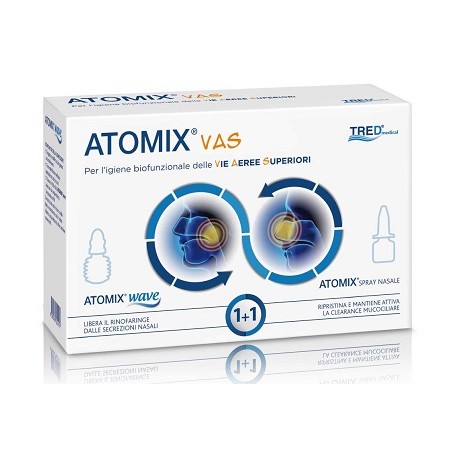 Tred Atomix Vas Kit Per Igiene Funzionale Delle Vie Aeree Superiori Atomic Wave + Spray