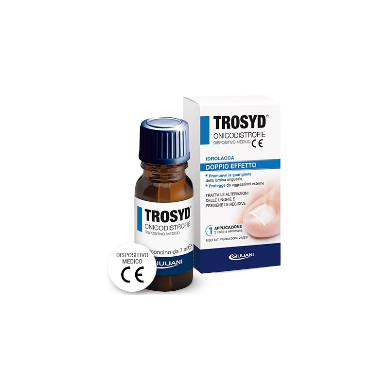 Trosyd Idrolacca innovativa per trattamento delle onicodistrofie 7 ml