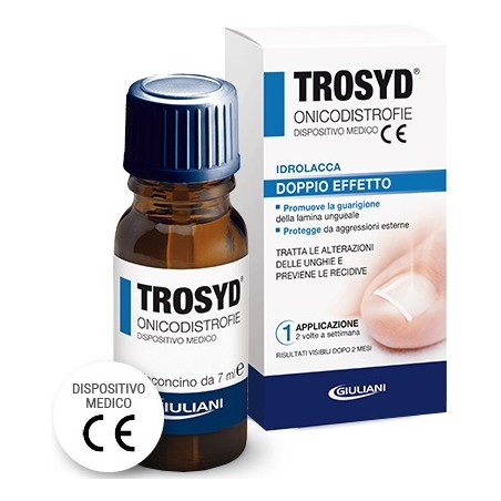 Trosyd Idrolacca innovativa per trattamento delle onicodistrofie 7 ml