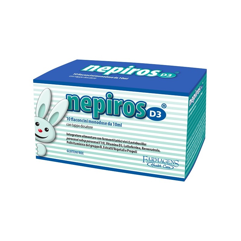 Farmagens Health Care Nepiros D3 10 Flanconcini Da 10 Ml