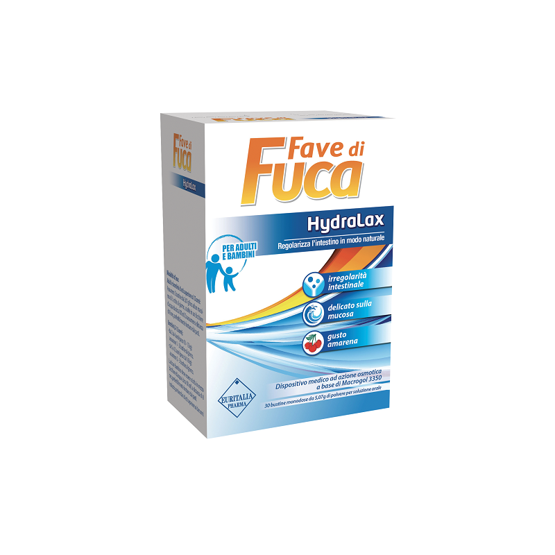 Euritalia Pharma Fave Di Fuca Hydralax 30 Bustine Monodose Da 5,07 G Gusto Amarena