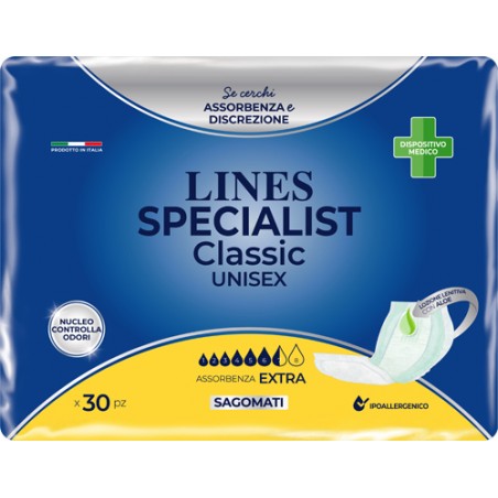 Fater Pannolone Lines Specialist Classic Sagomato Extra 30 Pezzi