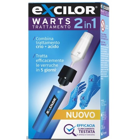 Vemedia Pharma Excilor Warts Trattamento 2 In 1