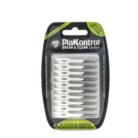 Ideco Plakkontrol Brush & Clean Carbon 40 Pezzi